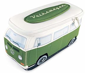 BRISA BRISA VW Collection  Volkswagen T2 Bulli uniwersalna kosmetyczka podróżna torba na piórnik w 3D z neoprenu, zielony (zielony) - T2NE53 T2NE53