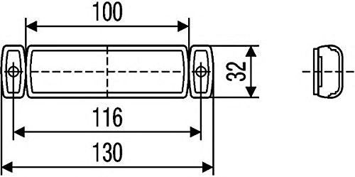 HELLA 2PS 008 645-627 lampa obrysowa boczna 2PS 008 645-627