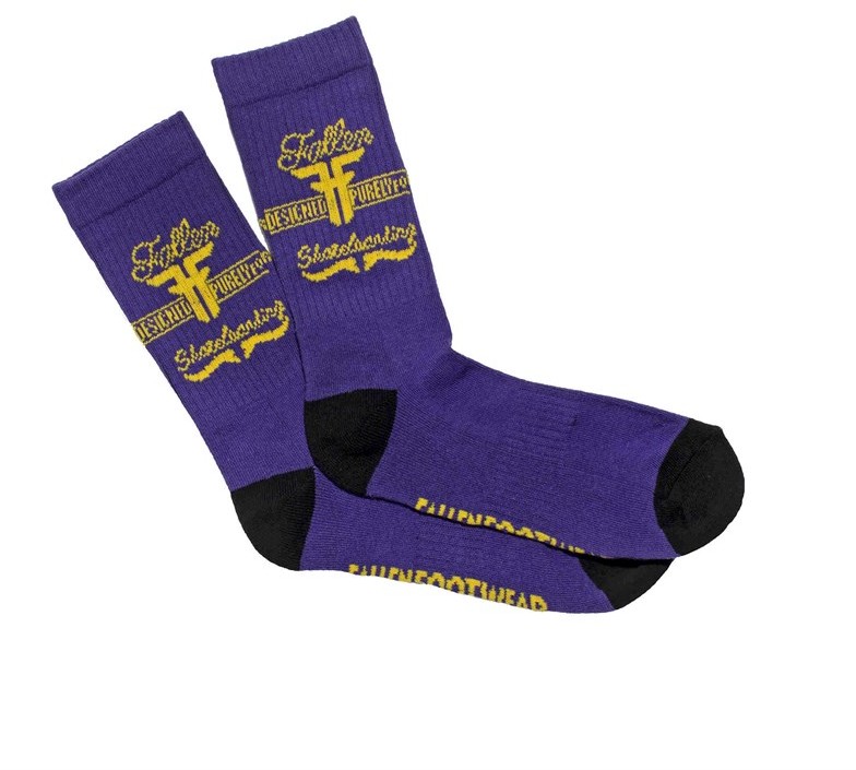FALLEN skarpetki Purely Sock Purple-Black PURPLE-BLACK)