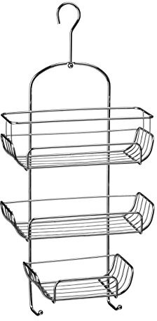 Premier Housewares regał pod prysznic, 3-piętowy, chrom, 54 x 26 x 11 cm 1600557