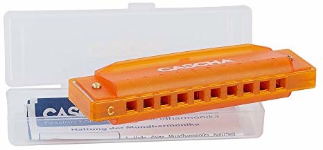 CASCHA Cascha Fun Blues Harmonica w kolorze C Dur Orange  Diatoniczna harmonijka ustna HH 2276