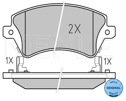 Wulf Gaertner Autoparts Zestaw klocków hamulcowych, hamulce tarczowe Wulf Gaertner Autoparts 025 237 6617/W