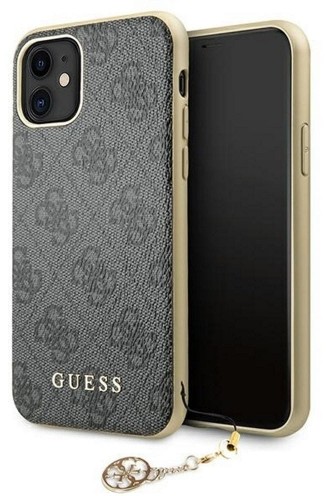 Guess nakładka do iPhone 11 GUHCN61GF4GGR szara hard case 4G Charms Collection 8_2274576