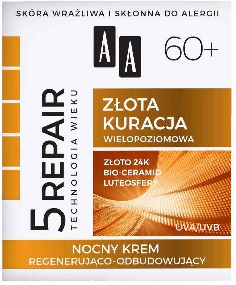 Oceanic Technologia Wieku 5Repair 60+ Złota Kuracja nocny krem regenerująco-odbudowujący 50ml 94280-uniw