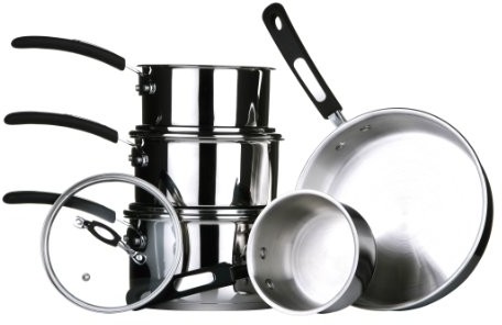 Premier Housewares Premier housewares Tenzo 5-częściowy zestaw garnków, ze stali nierdzewnej 0408162
