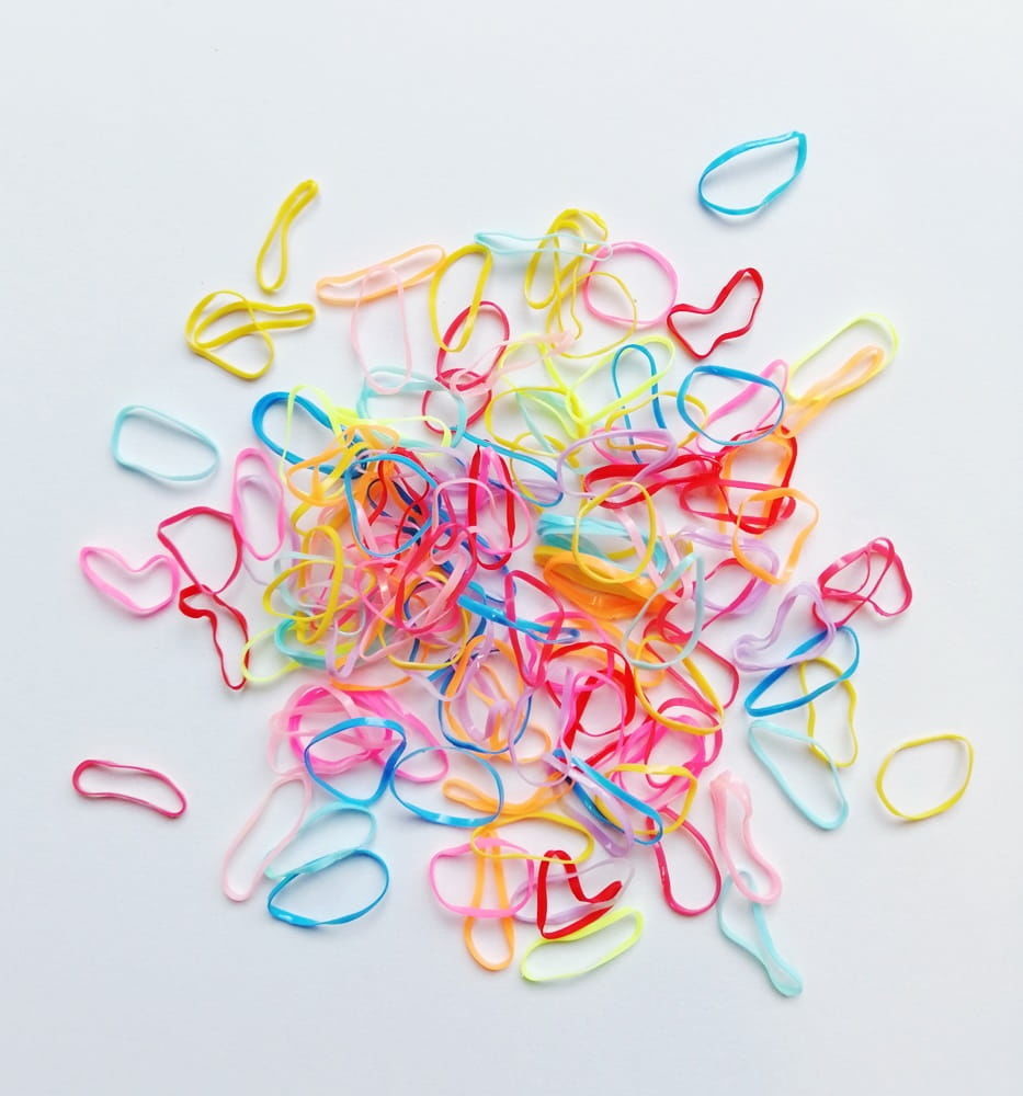 Iza R5/M/300 gumki silikonowe 300 sztuk kolorowe R5/M/300