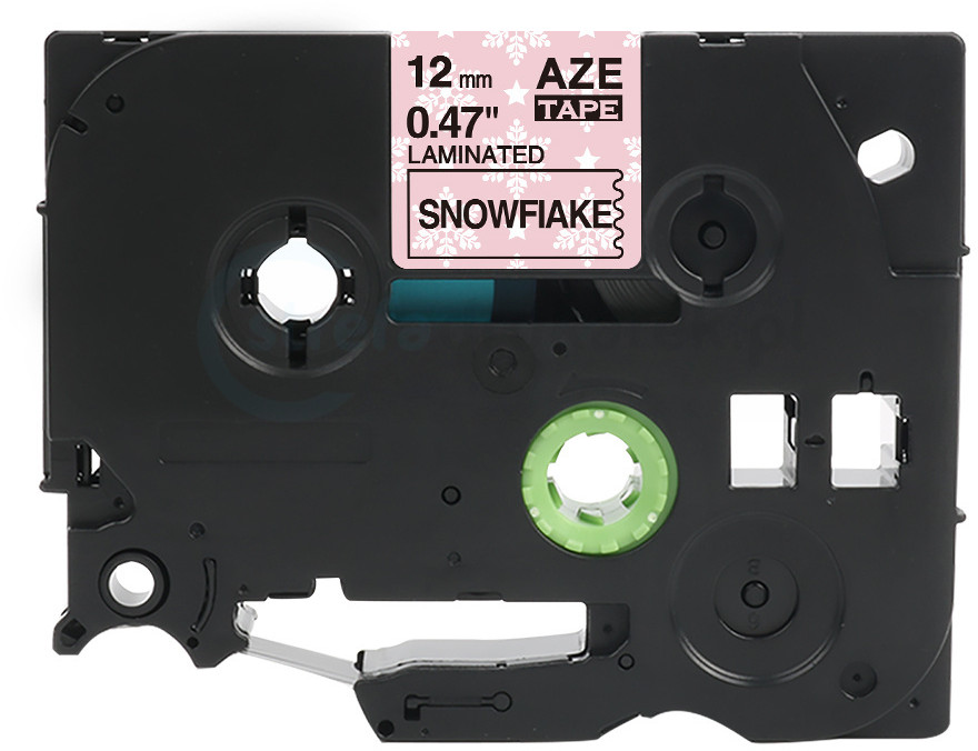 Brother strefadrukarek.pl Taśma TZe-MPCB31 12mm x 8m ozdobna płatki śniegu czarny nadruk - zamiennik| OSZCZĘDZAJ DO 80% - ZADZWOŃ! 730811399 PROMOCJA! TZE-MPCB31