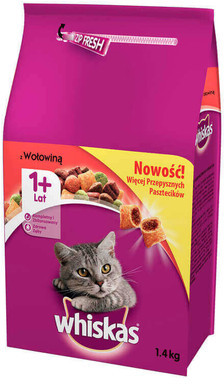Whiskas Adult Wołowina 1.4kg
