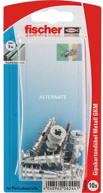 Fischer 504330 kołek rozporowy Okrągły Metal 10 szt., Dowel