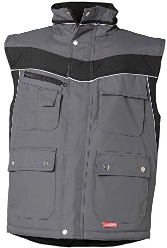 Planam plaline odzież robocza zimowy kamizelka Czerwony/łupek, wielokolorowa 2586056