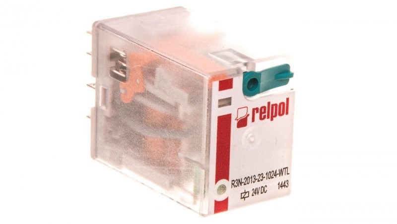 Relpol Przekaźnik przemysłowy 3P 24V DC AgNi R3N-2013-23-1024-WTL 860404