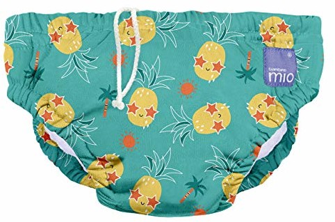 Bambino Mio Mio, wielorazowa pieluszka do pływania, imprezowy ananasek, L (1-2 lata)
