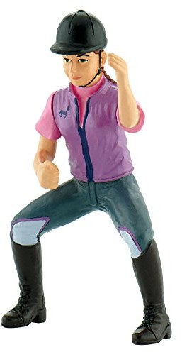 Bullyland 62728 figurka do gry, na koniku sam, sam dziewcząt Julia, ok. 9,5 cm 62728