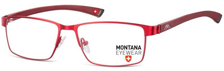 Montana Bordowe okulary oprawki optyczne MM613G