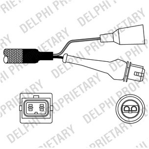 DELPHI Sonda lambda DELPHI ES10957-12B1