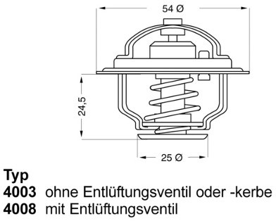 Wahler Termostat, żrodek chłodzący 4008.79D