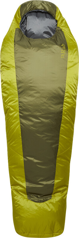 Rab Rab Solar Eco 0 Sleeping Bag Regular, zielony Right Zipper 2022 Śpiwory QSS-13-CHG-REG-RZ