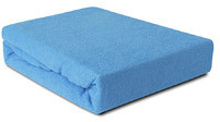 Darymex Prześcieradło Frotte z gumką niebieskie 120x200 dx-120-pft-005
