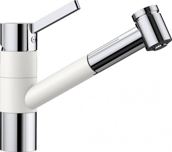 Blanco TIVO-S Bateria Biały/Chrom 517613
