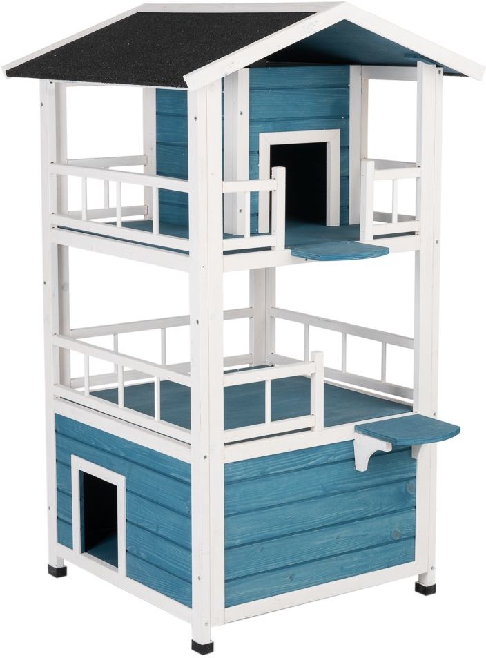 Penthouse domek dla kota Dł x szer x wys. 72 x 72 x 124 cm