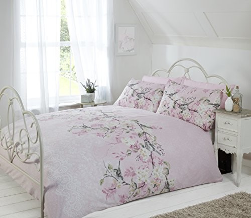 Rapport eloise Oriental Blossom poszewka na kołdrę i poszewka na poduszkę zestaw, różowy, podwójne łóżko 12396693