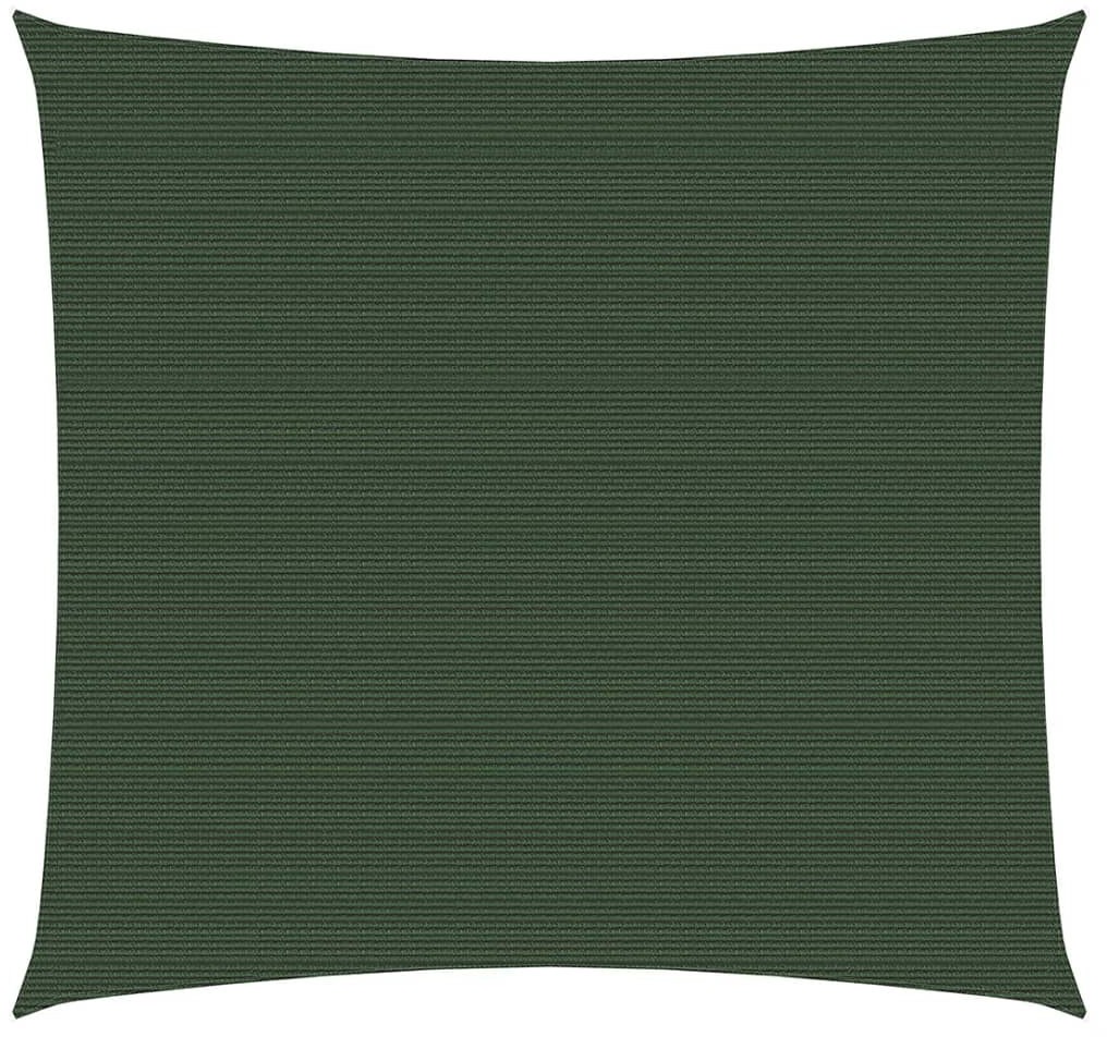 vidaXL Żagiel przeciwsłoneczny, 160 g/m, ciemnozielony, 6x6 m, HDPE 311444