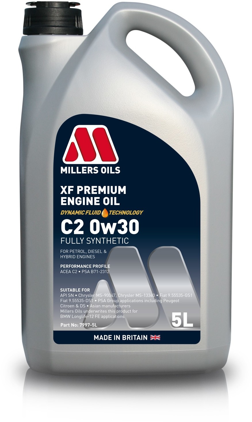 Millers Oils Xf Premium C2 0W30 5L
