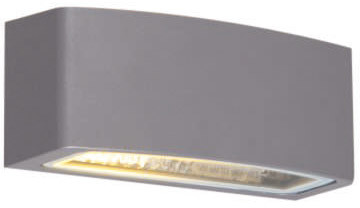 QAZQA Nowoczesny kinkiet zewnętrzny grafit 14 3 cm IP44 - Latina