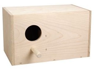 Drewniana skrzynka na budka dla ptaków Brut 25 x 15 x 15 cm  : DIA. 50 MM