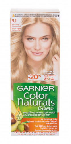 Garnier Color Naturals Créme farba do włosów 40 ml dla kobiet 9,1 Natural Extra Light Ash Blond