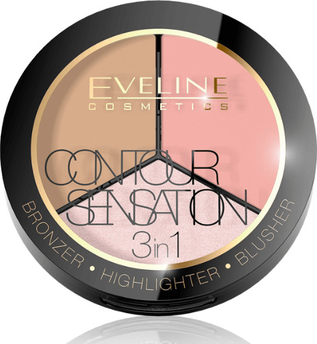 Eveline Contour Sensation Puder 3w1 nr 1 Pink Beige