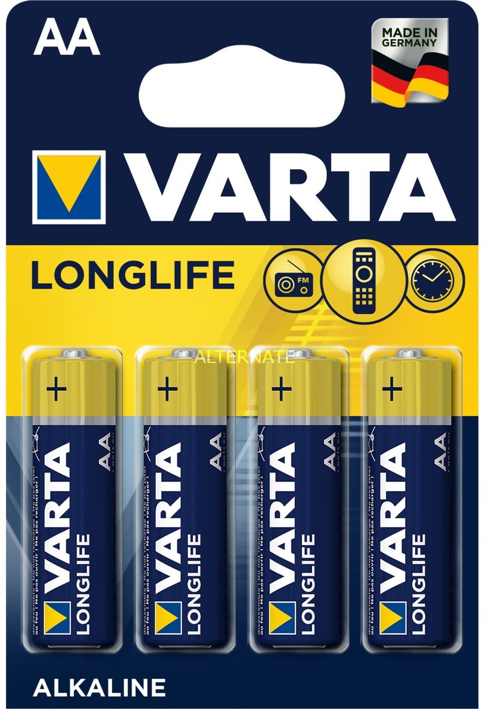 Фото - Акумулятор / батарейка Varta Bateria  Longlife Standard LR06 AA 1,5V 4szt 