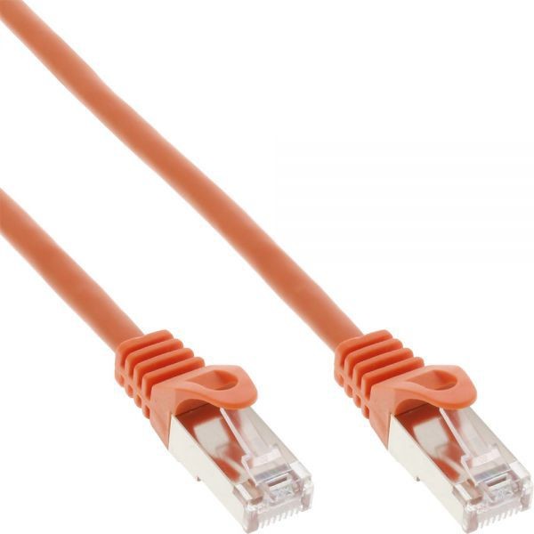 InLine Patchcord SF/UTP Cat.5e pomarańczowy 0.25m 72522O