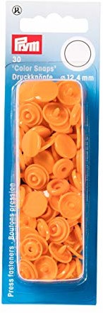 Prym 393140 Color Snaps zatrzaski okrągły 12,4 MM Pomarańczowy, 30 sztuki * * * Proszę zwrócić uwagę na opis produktu * * * * * * * * * * * * * * * * * * * * *