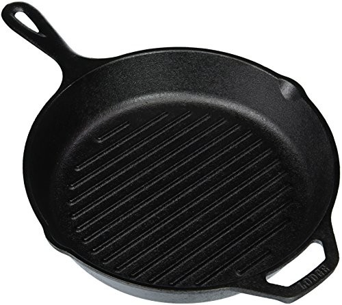 RUMO Barbeque RUMO Bar beque Lodge  26 cm okrągły patelnia odlewana patelnia do grillowania Pan Cast Iron Plancha L8GP3