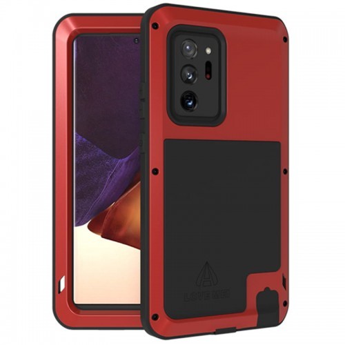 Love Mei Etui Pancerne Galaxy Note 20 Ultra, czerwone 6932809615649