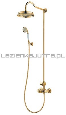 Omnires ARMANCE System prysznicowy natynkowy termostatyczny złoty AM5244/6GL AM5244/6GL