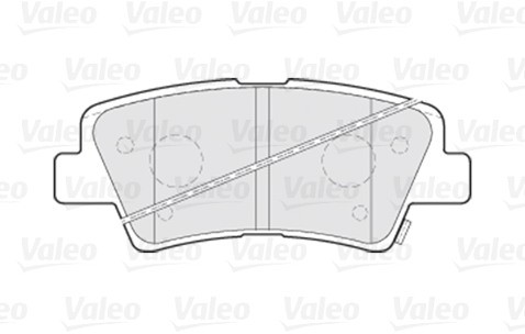 VALEO Zestaw klocków hamulcowych, hamulce tarczowe 301301