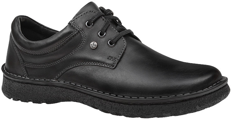 Krisbut Półbuty 4293-11-9 Czarne sznurowane XXL 28077