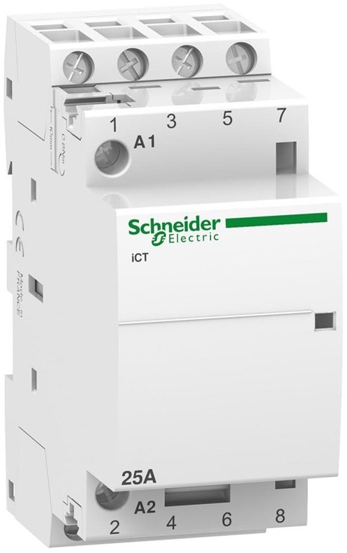 SCHNEIDER Ict 25a 4no 24vac 50hz contactor A9C20134