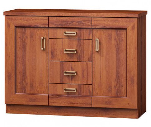 Komoda Do Salonu 90X120 Cm Dąb Stuletni