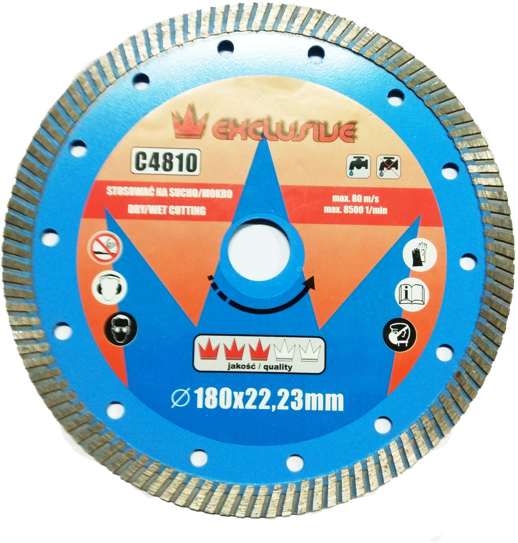 Tarcza diamentowa turbo 180x22,23 Corona C4810