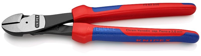 Knipex 74 02 250 Szczypce tnące ukośne szczypce, Szczypce do cięcia