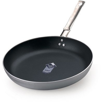 Pentole Agnelli Patelnia pentole agnelli Select, z wysoką krawędzią, z uchwytem, aluminium, kolor srebrny, srebrny/czarny, 28 cm FAMA11BBSEL28