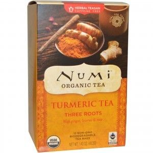 Numi Organic Numi Herbata BIO Trzy korzenie, Kurkuma & Imbir & Lukrecja, 12 torebek, Tea