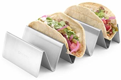 Hendi Taco uchwyt na tacę, utrzymuje do 4 tacos, 225 x 115 x (wys.) 50 mm, stal nierdzewna 429457