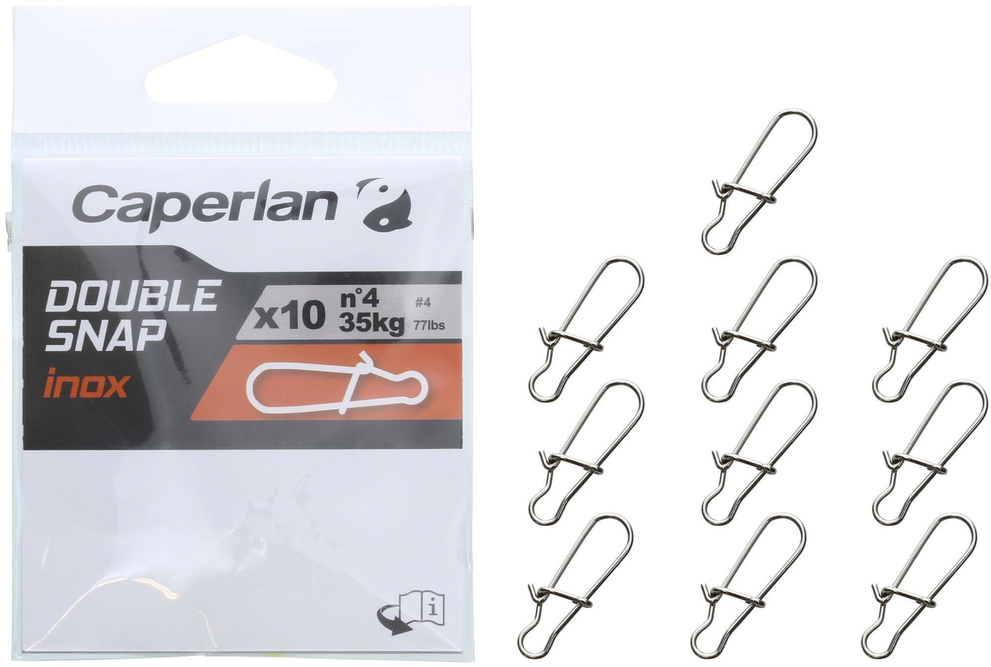 CAPERLAN Agrafki DOUBLE SNAP INOX x10 Unisex