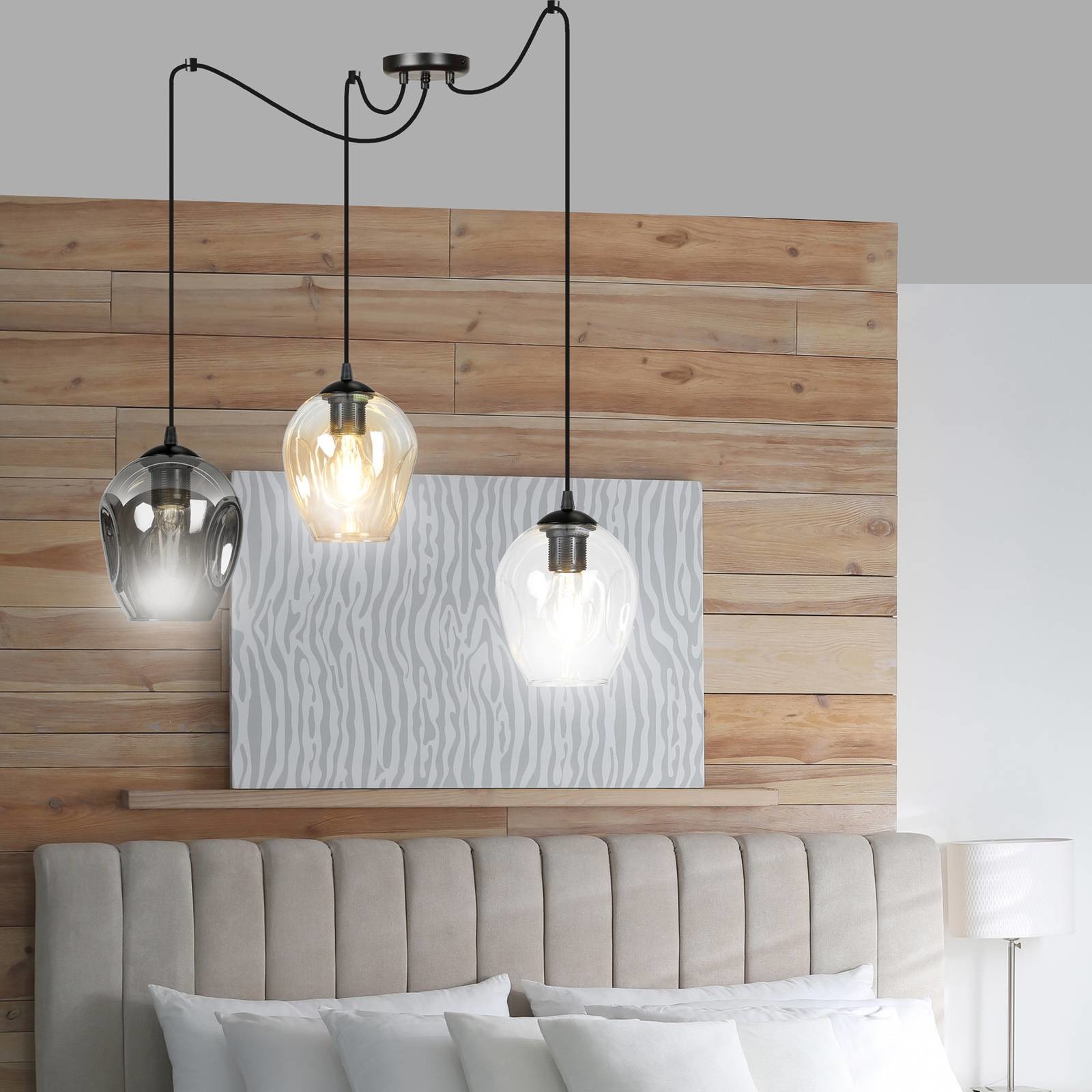 EULUNA Lampa wisząca Starla decentralna 3-pkt