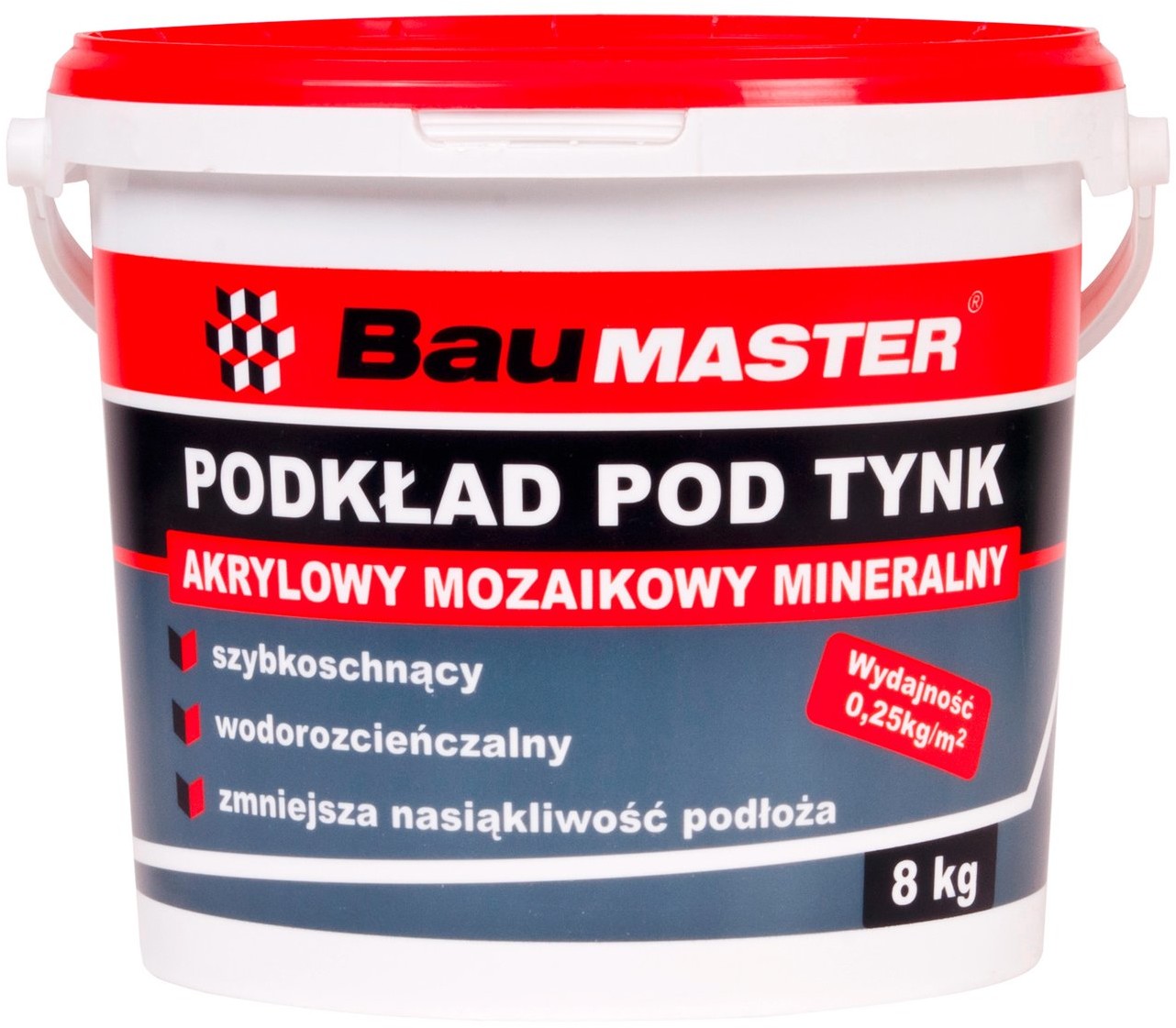 Baumaster Baumaster Grunt pod tynk biały 8 kg