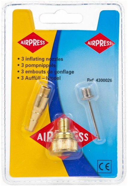 AIRPRESS Komplet dysz do piłek pontonów i opon 4300026